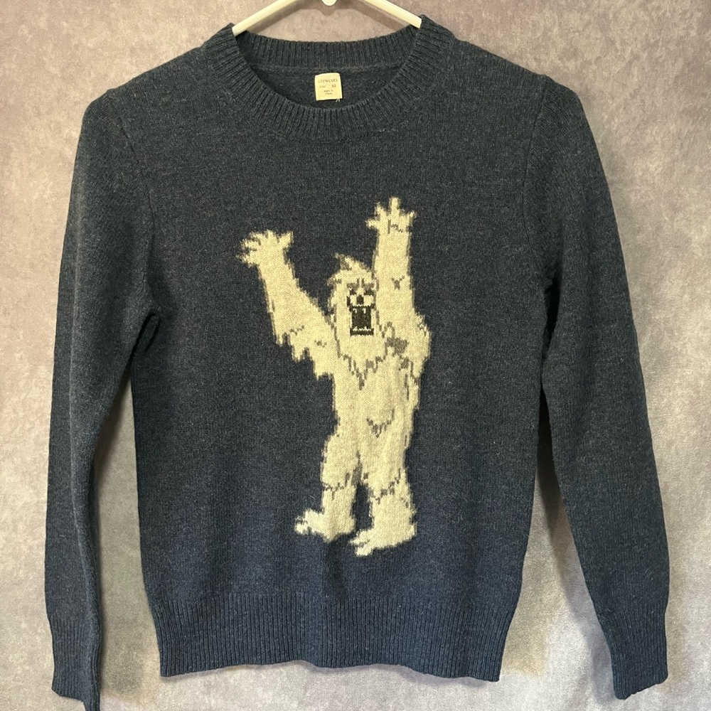 Crewcuts Navy Blue Sweater with Yeti Design
